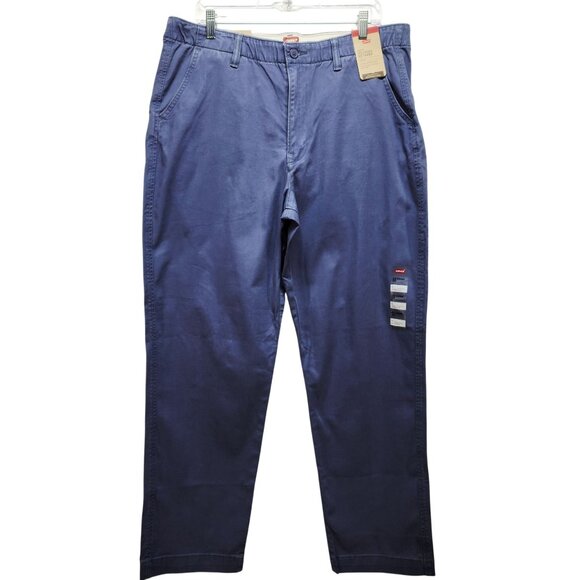 Levis XX Chino EZ Taper Stretch Mens Pants Size Large Blue New - Picture 1 of 13